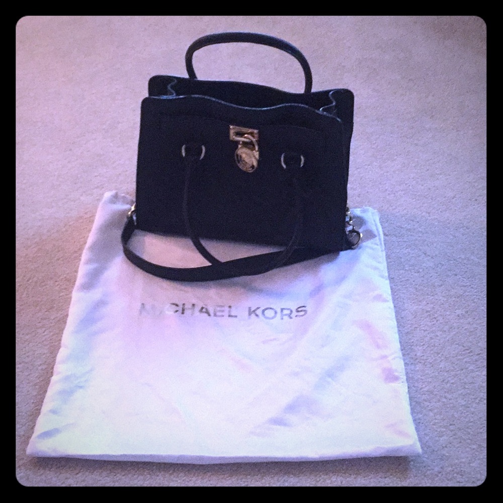 Medium black Michael Kors Hamilton bag